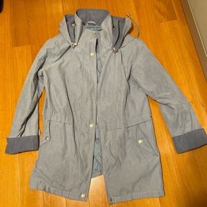 Women's Gray Hooded Jacket